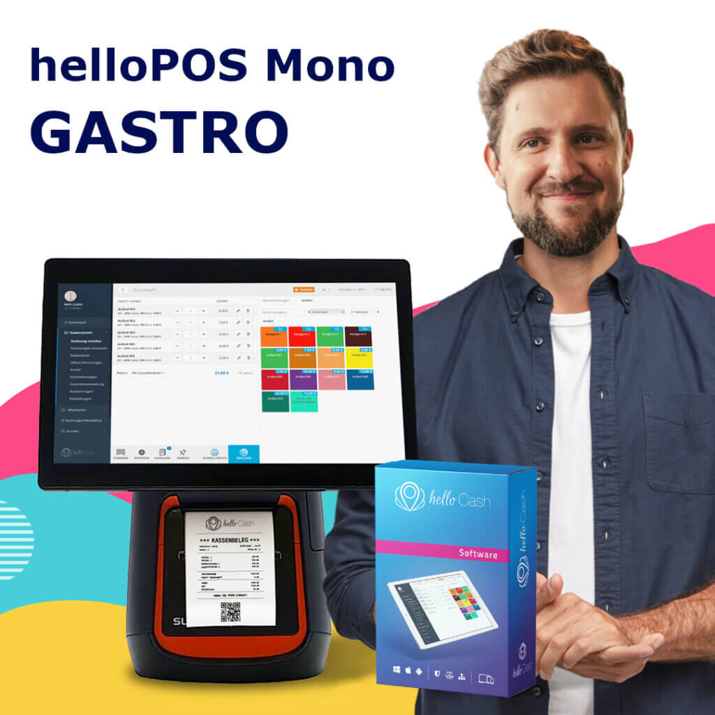 helloPOS Mono GASTRO Gastronomie Hardware Paket